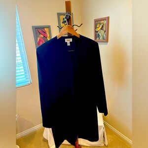 Talbots black wool dress coat worn once